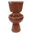 Mexican Talavera Toilet Set Chocolate